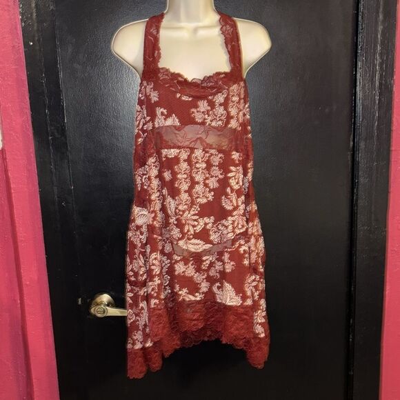 NWT Free People Intimately All Nighter Lacy trapeze nightgown. Sz M - Picture 5 of 15